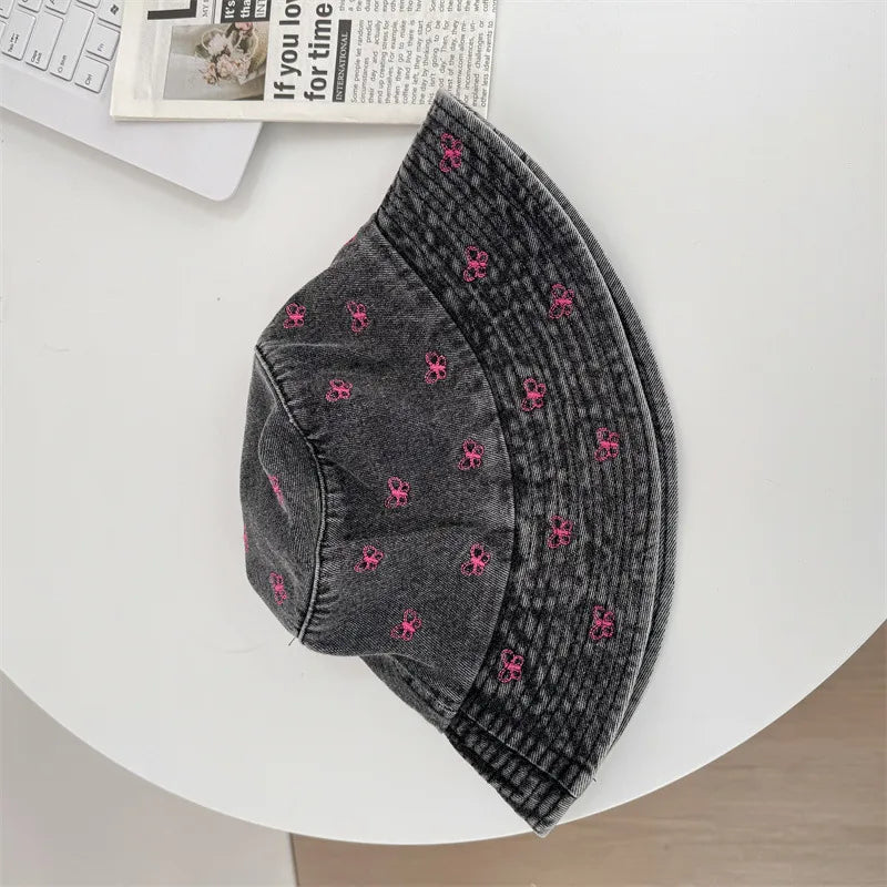 Women's Basic Butterfly Ear Warap Bucket Hat