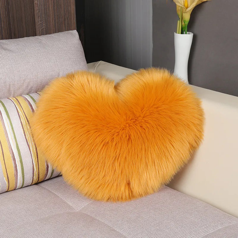 simple style classic style solid color flannel throw pillow