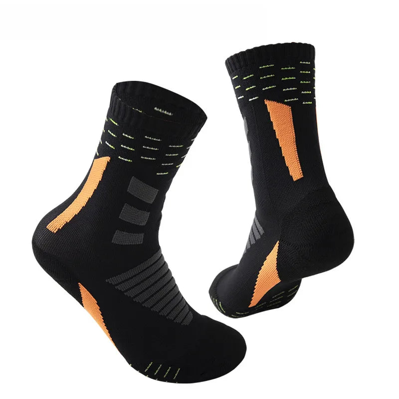 Autumn and Winter New Men's Socks Breathable Sweat-Absorbing Towel Bottom Sports Socks Fashionable Basketball Socks Socks Men's Medium Socks
