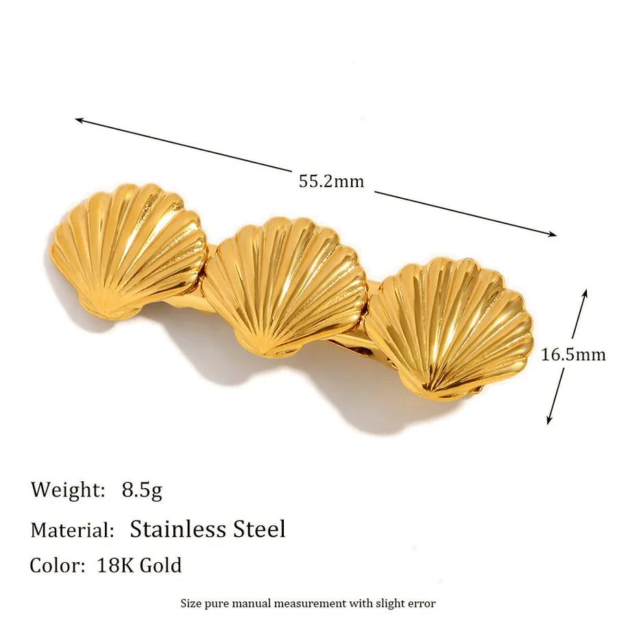 Vacation Classic Style Women's Solid Color 304 Stainless Steel Plating Hair Clip
