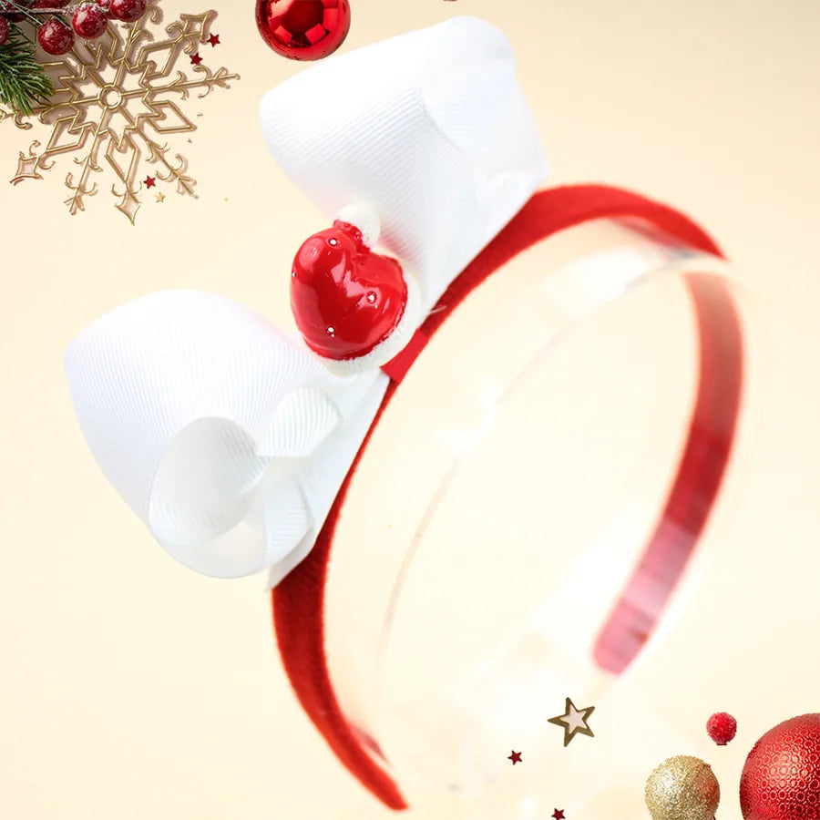 Children's Christmas Party Hairband Cartoon 3D Snowman Santa Claus Accessories Hair Ornaments Festive Butterfly Knot Fabric