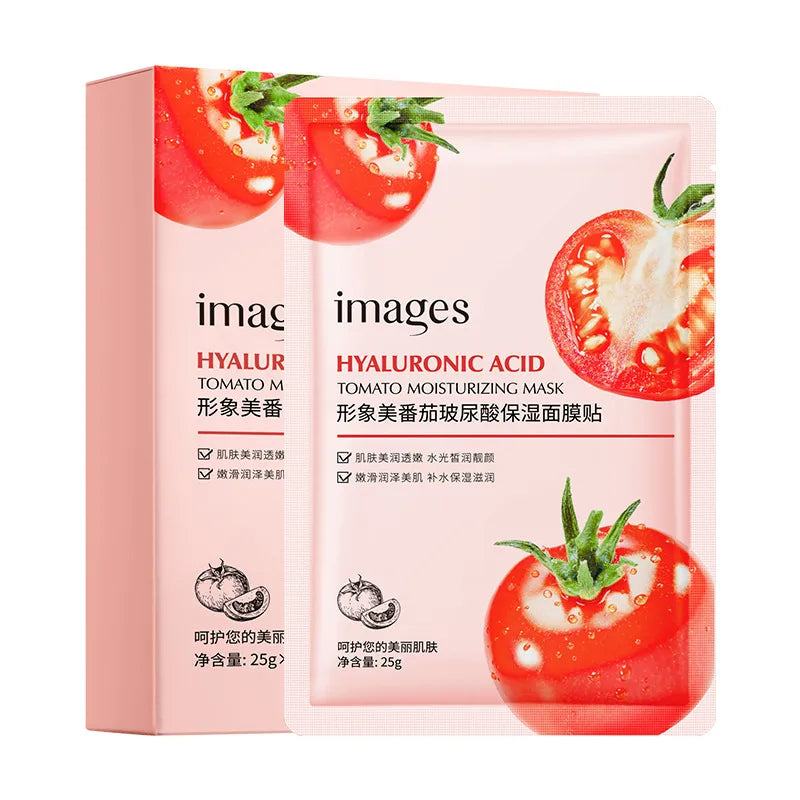 Beautiful image tomato hyaluronic acid series moisturizing water cream to improve the skin rejuvenation breathable mask suit manufacturers wholesale