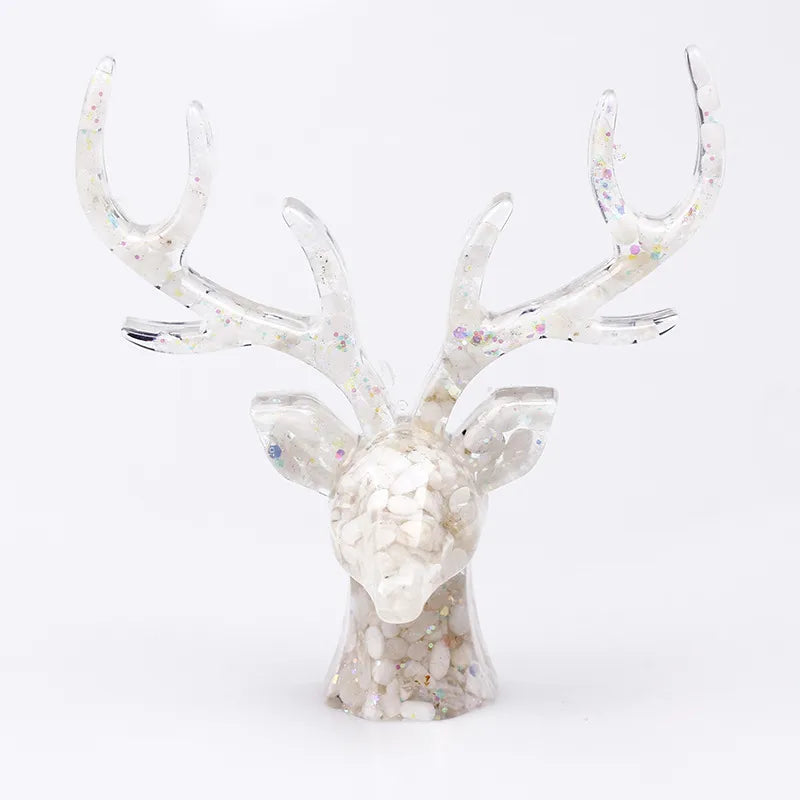 Simple Style Deer Plastic Resin Crystal glue Ornaments Artificial Decorations