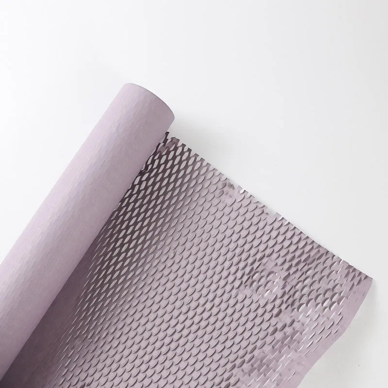 Trendy Honeycomb Paper Mesh Flower Bouquet Artistic Packaging Material Fresh Flowers Gift Wrapping Wholesale Handmade Craft Supplies