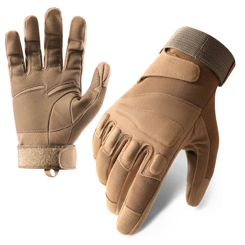 Tactical Gloves Men's Z192 Soft Shell Protective Pad Long Finger Touch Screen Fighting Non-slip Outdoor Military Fan Riding Gloves Men
