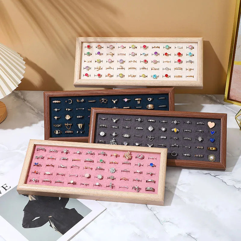 Simple Style Classic Style Solid Color Density plate Tree Pattern Paper Flannel Patchwork Jewelry Display Jewelry Rack