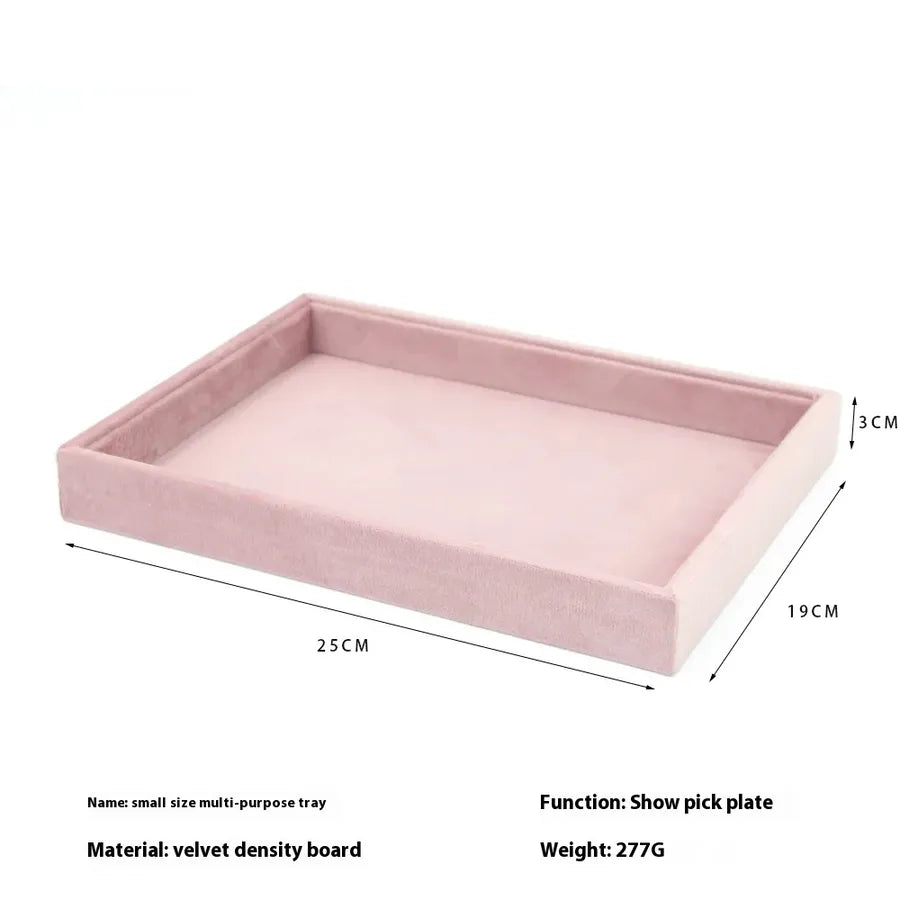 1 Piece velvet Flannel Classic Style Solid Color Jewelry Rack