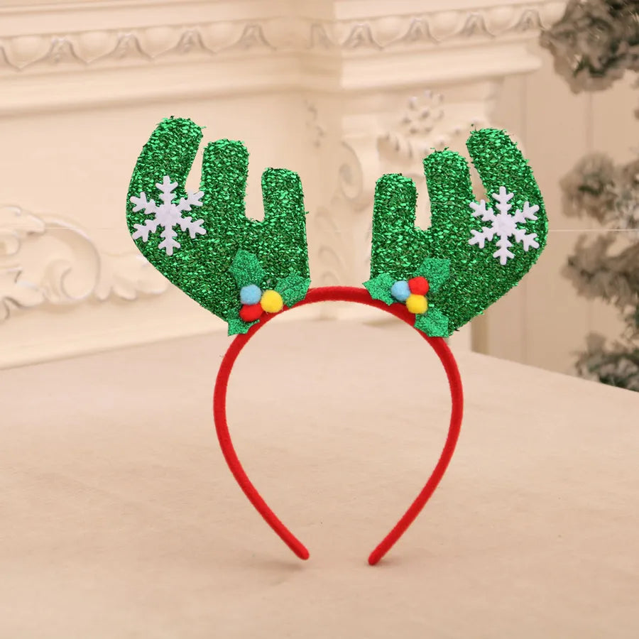 Christmas Cute Snowman Antlers Elk Nonwoven Party Festival Hair Band Costume Props Party Accessories