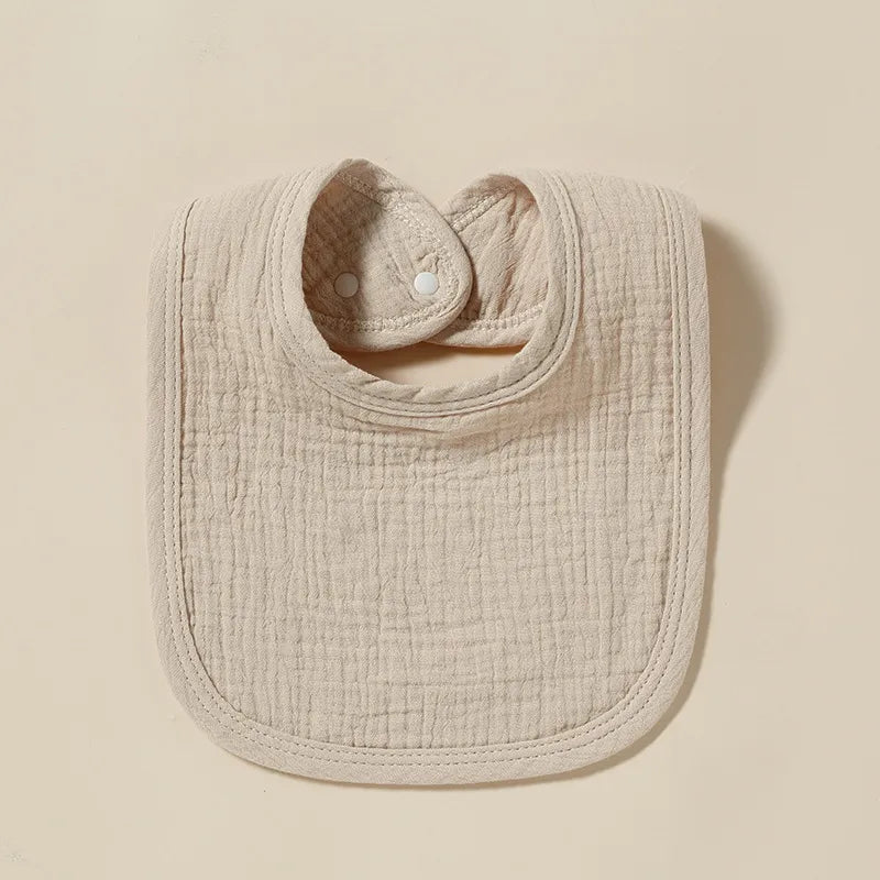 Newborn baby cotton gauze saliva towel 4-layer U bib absorbent Milk cushion towel small bib  explosions 11 colors
