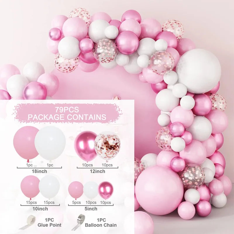 10 Series Birthday Party Decoration Balloon Suit Balloon Chain Arch Wedding Wedding Room Scene Arrangement