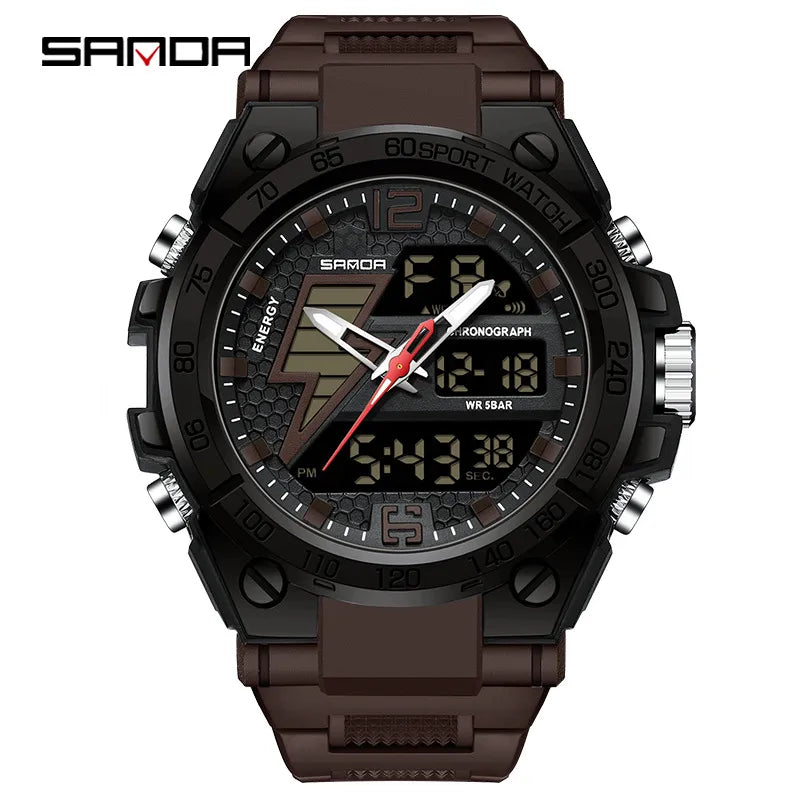 modern style solid color electronic men's watches