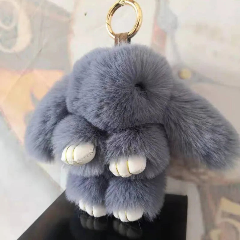 Simple Style Rabbit Artificial Wool Handmade Bag Pendant