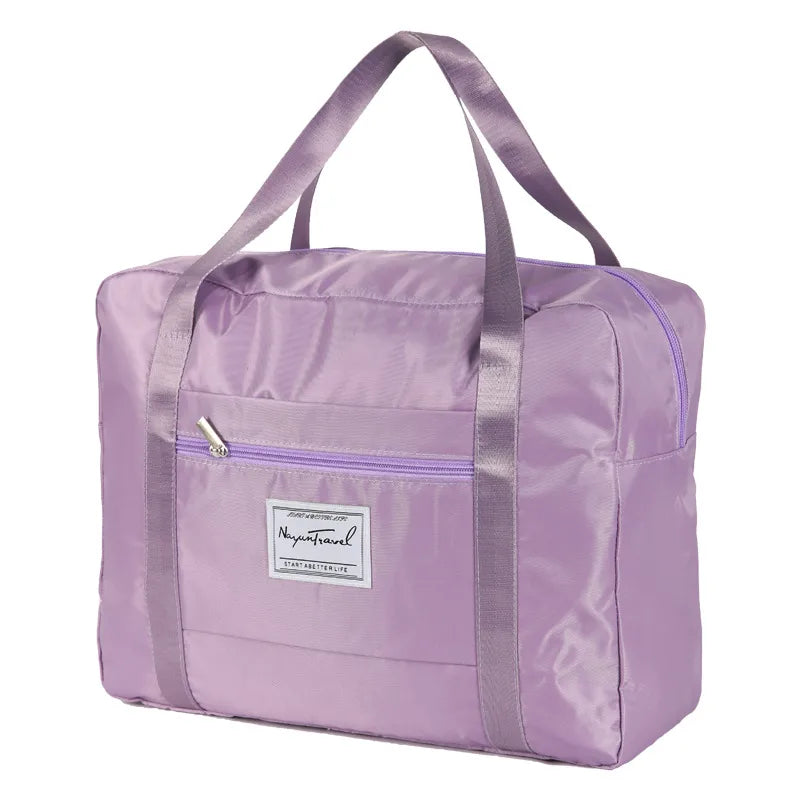Casual Solid Color Oxford Cloth Travel Bags