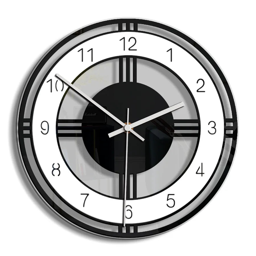 Casual Round Alloy pendant Wall Clock Artificial Decorations