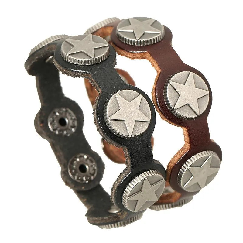 mens geometric leather bracelets &amp; bangles nhpk120776