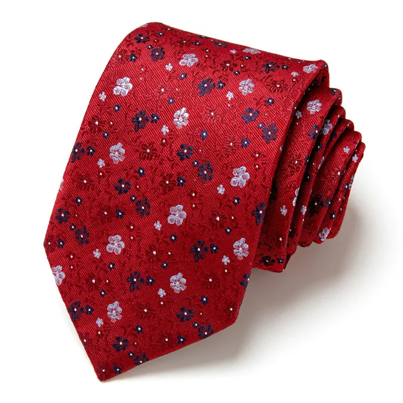 casual geometric waves polyester polyester yarn men's tie
