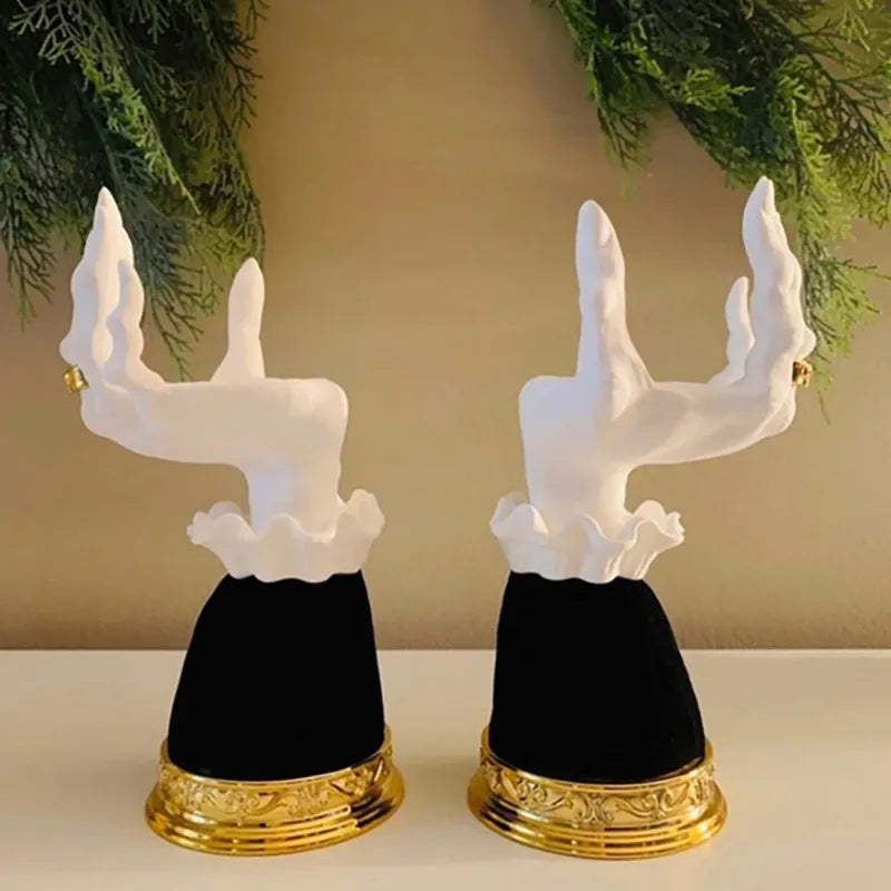 halloween funny palm resin ornaments