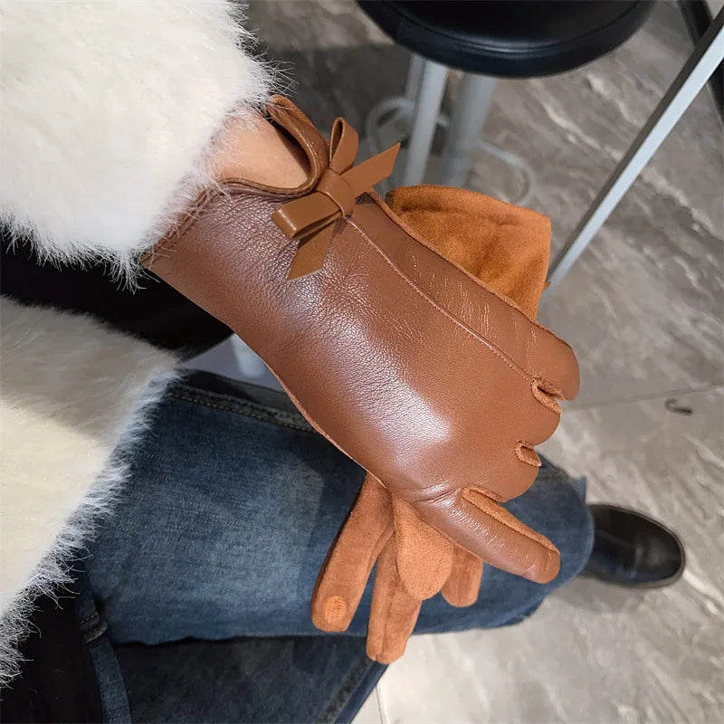 Women's Casual Elegant Simple Style Bow Knot Gloves