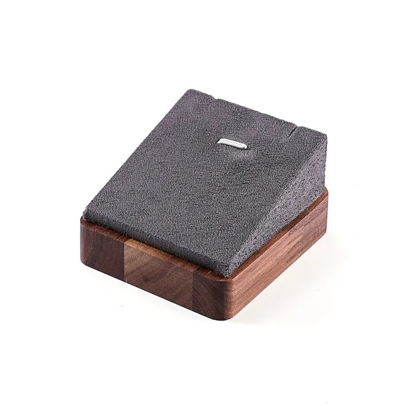 Modern Style Simple Style Classic Style Geometric Flannel Walnut Patchwork Jewelry Display