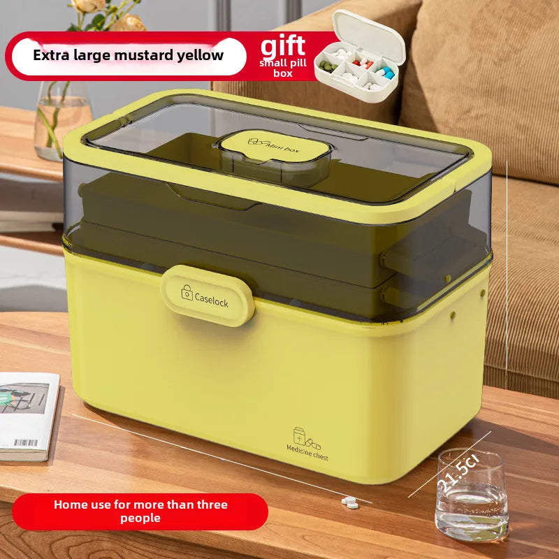Medicine box Family medicine box household large capacity children's medicine multi-layer medical storage box first aid box small medicine box