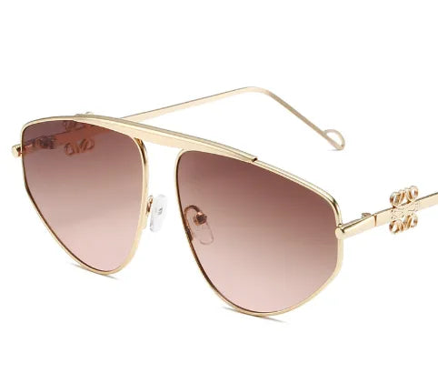 Hawaiian Tropical Geometric Ac Polygon Full Frame Women's Sunglasses