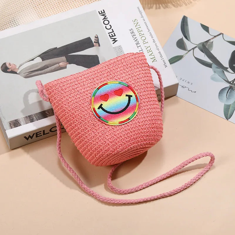 Beach Island Straw Bag Woven Bag Women's  New Seaside Bohemian Straw Bag Crossbody Small Bag Cute