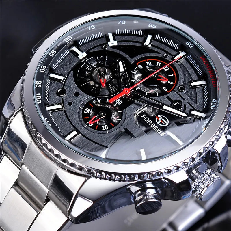 New hot sale forsining waterproof multifunctional mechanical watch men's fashion automatic mechanical watch