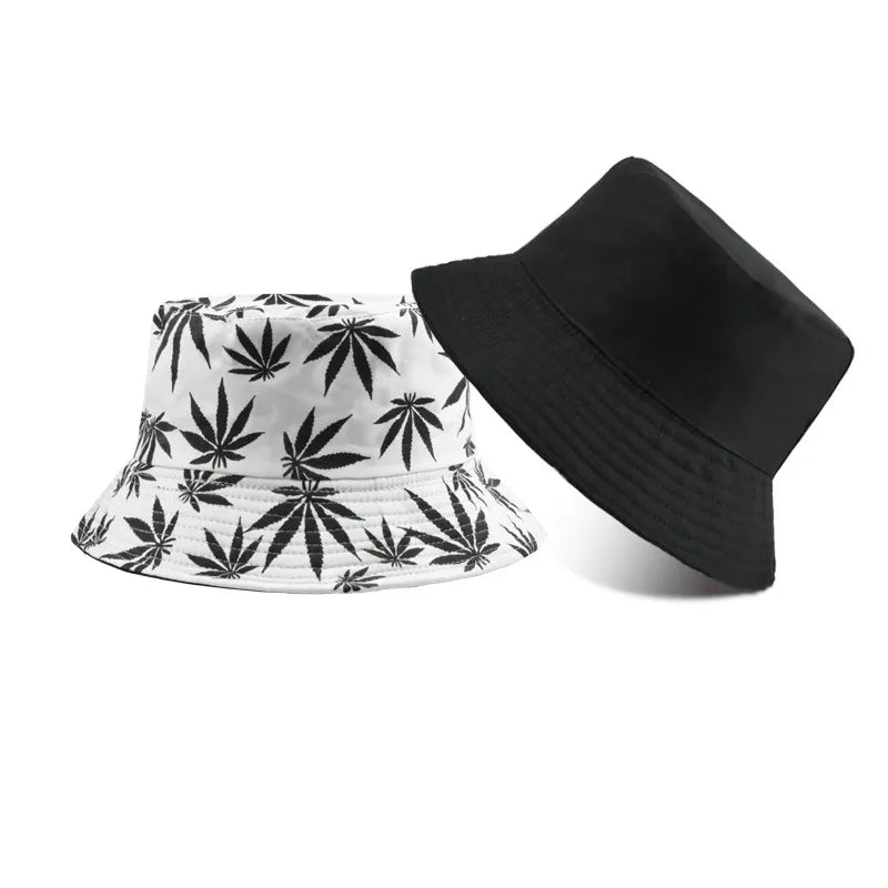 women's simple style solid color flat eaves bucket hat