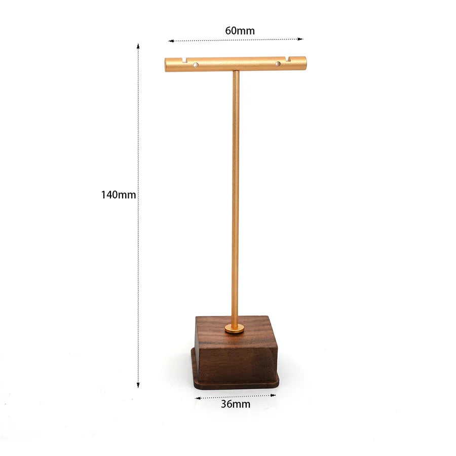 1 Piece solid wood Metal Iron Classic Style Geometric Jewelry Display Jewelry Rack