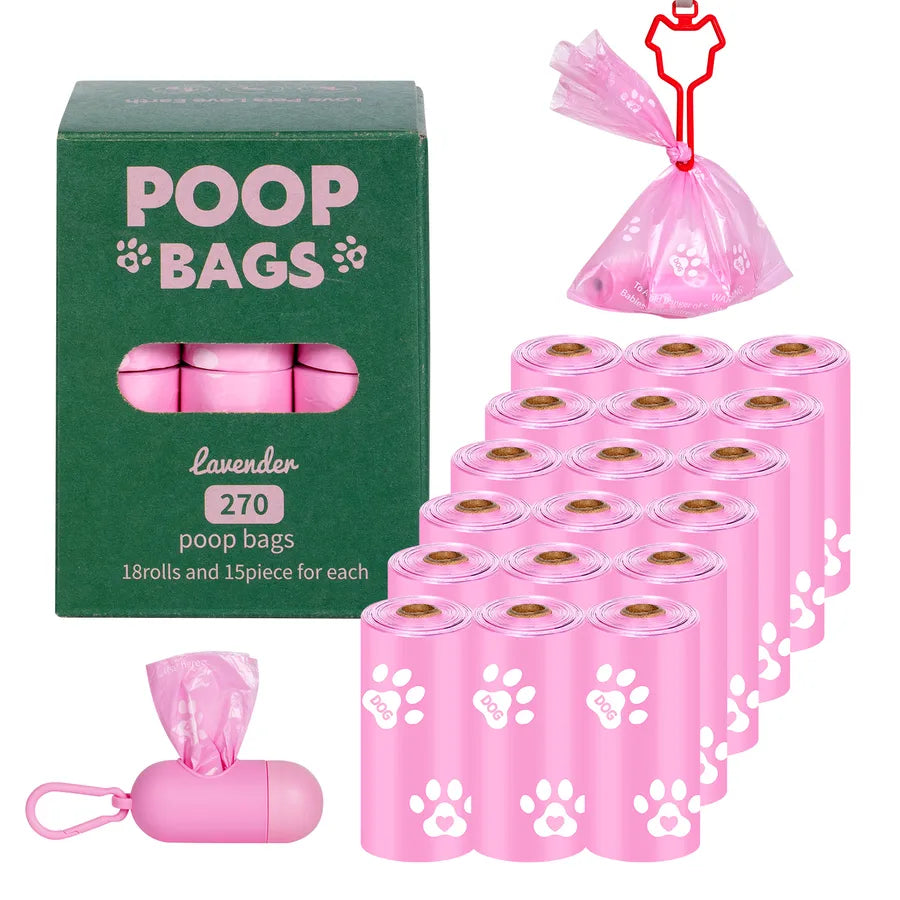 Cute PE Paw Print Pet Garbage Bag