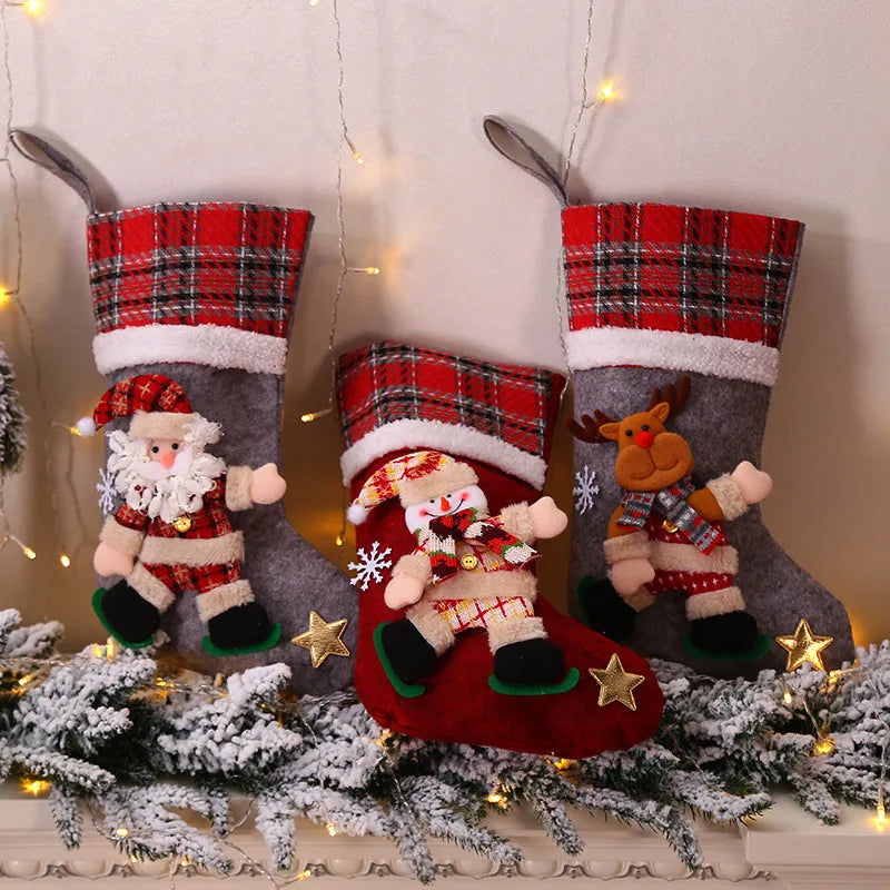 Christmas Fashion Snowman Elk Party Christmas socks