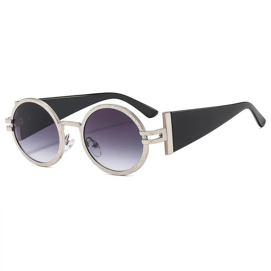 Vacation Simple Style Solid Color Pc Oval Frame Full Frame Women's Sunglasses