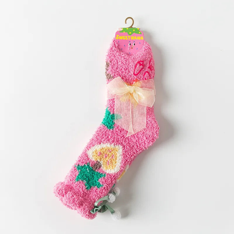 Sweet Women's Multicolor Polyester Ankle Socks 1 Piece