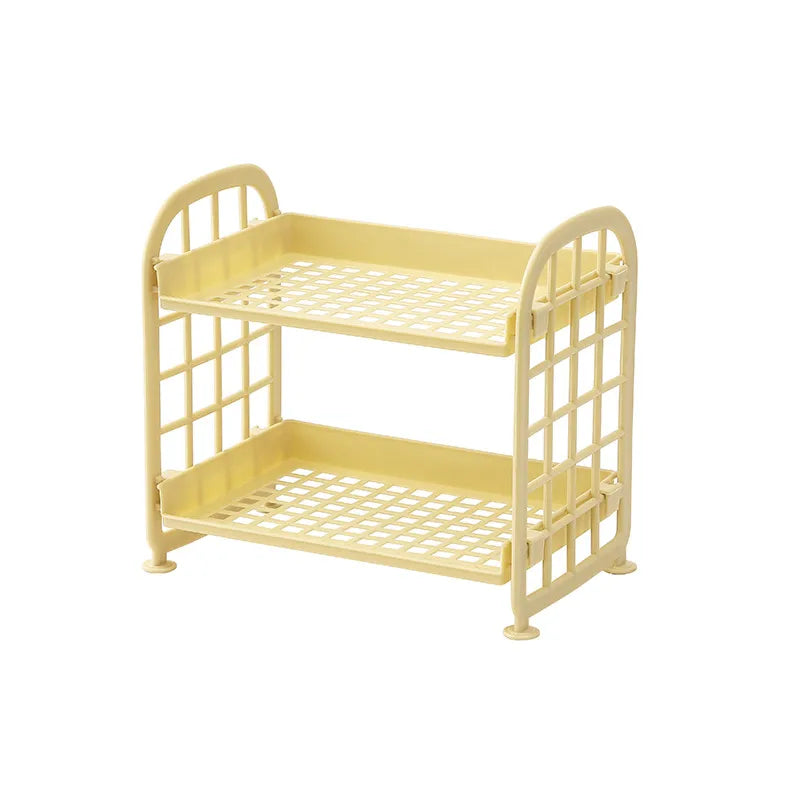 Solid Color Plastic Casual Bathroom Racks Kitchen Racks