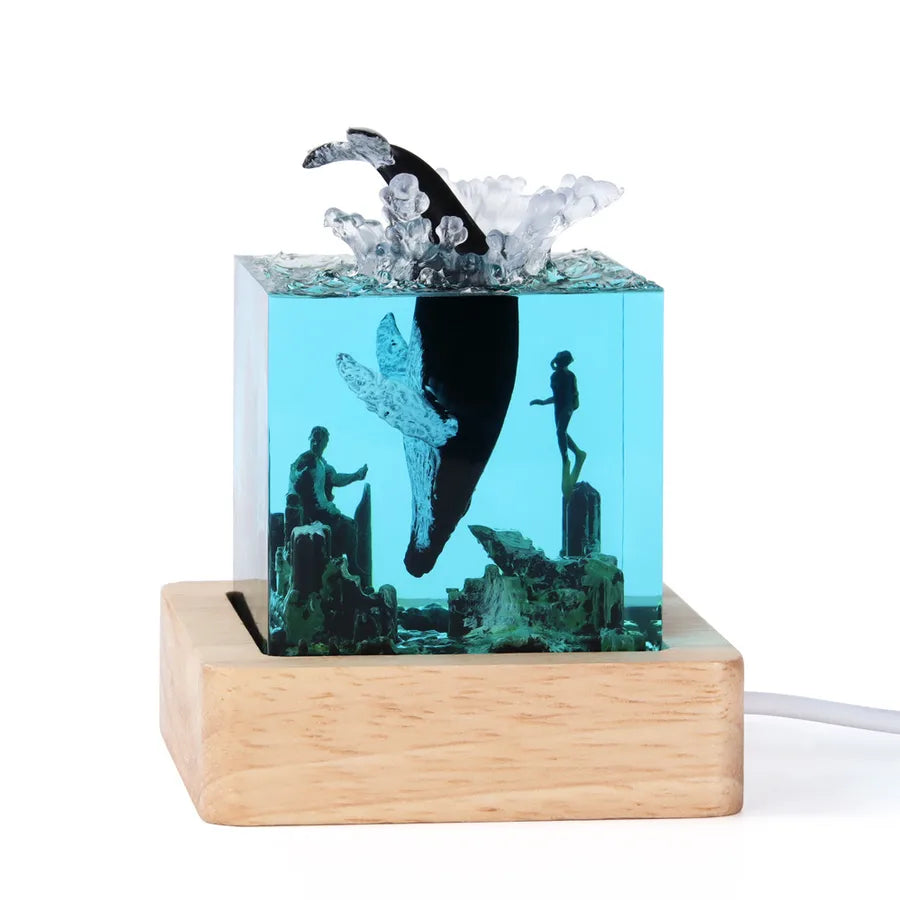 Simple Style Whale Resin Ornaments Artificial Decorations