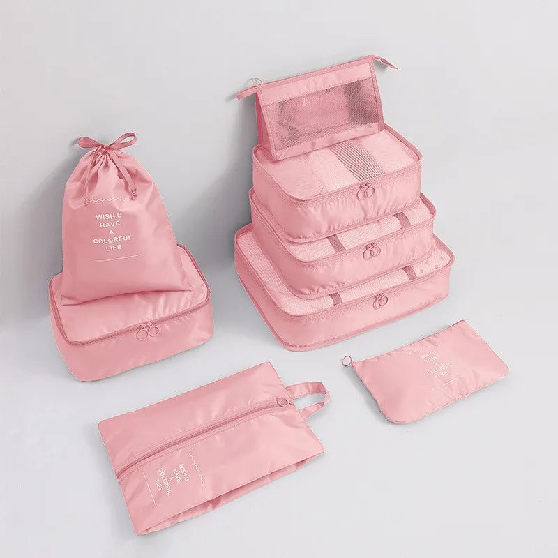 casual solid color cloth storage bag