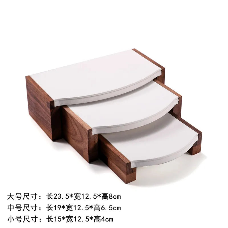 Walnut Jewelry Set Display Stand Necklace Pendant Showcase Stand High-End Feelings Craftsmanship Meticulously Designed