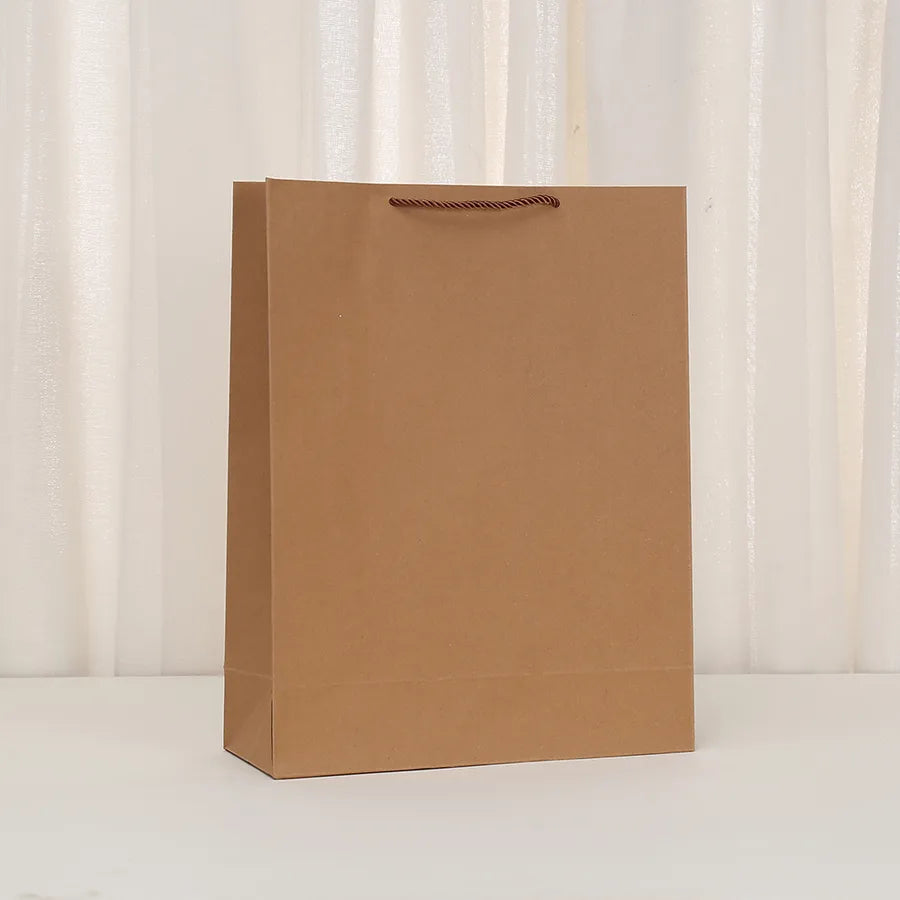 Simple Style Solid Color Kraft Paper Daily Birthday Gift Bags Party Supplies Gift Wrapping Supplies 1 Piece
