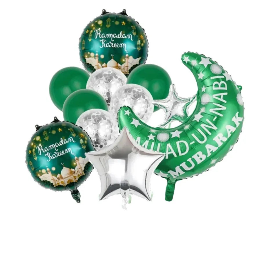 Romantic Star Moon LaTeX Aluminum Film Festival Balloons Party Supplies Balloons 1 Set