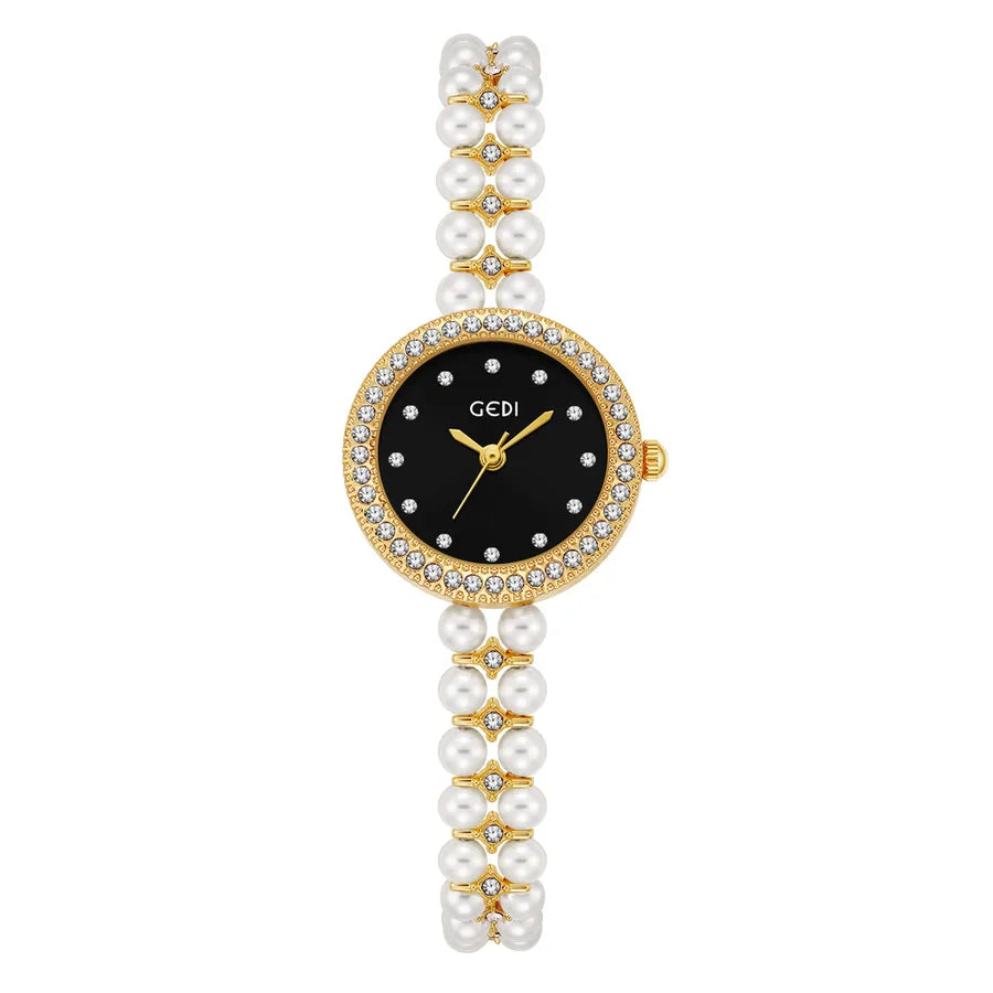 Goldie Light Luxury Diamond-encrusted Fritillaria Women's Watch Niche Chinese High-end Feeling Beads Wrist Watch Women's Bracelet Quartz Watch