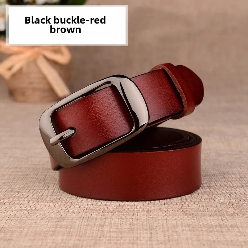 women's leather belt genuine leather women's leather casual belt decoration fashion all-matching  wholesale delivery