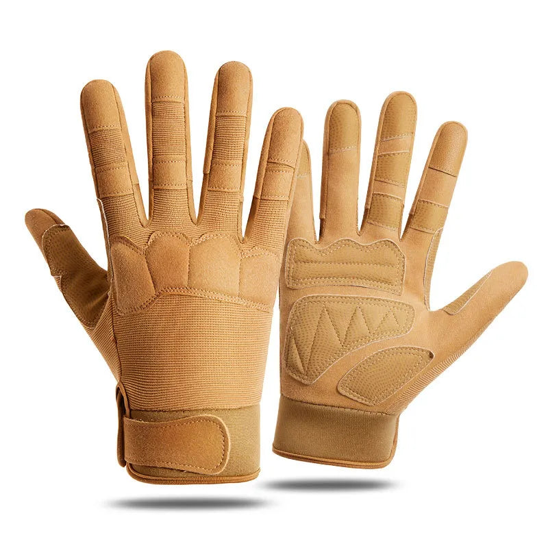 Tactical Gloves Men's Z192 Soft Shell Protective Pad Long Finger Touch Screen Fighting Non-slip Outdoor Military Fan Riding Gloves Men