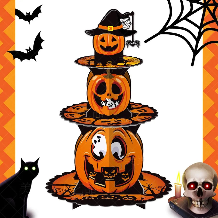 Halloween Birthday Cute Pumpkin Paper Holiday Party Cake Decorating Supplies