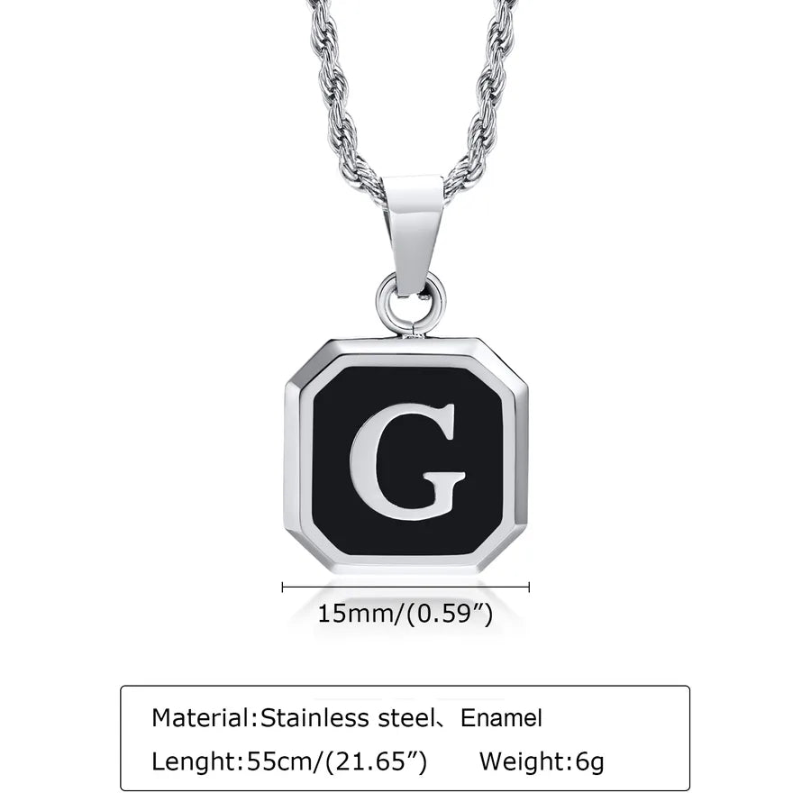 304 Stainless Steel Hip-Hop Enamel letter