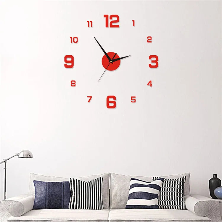 fashion round arylic wall clock