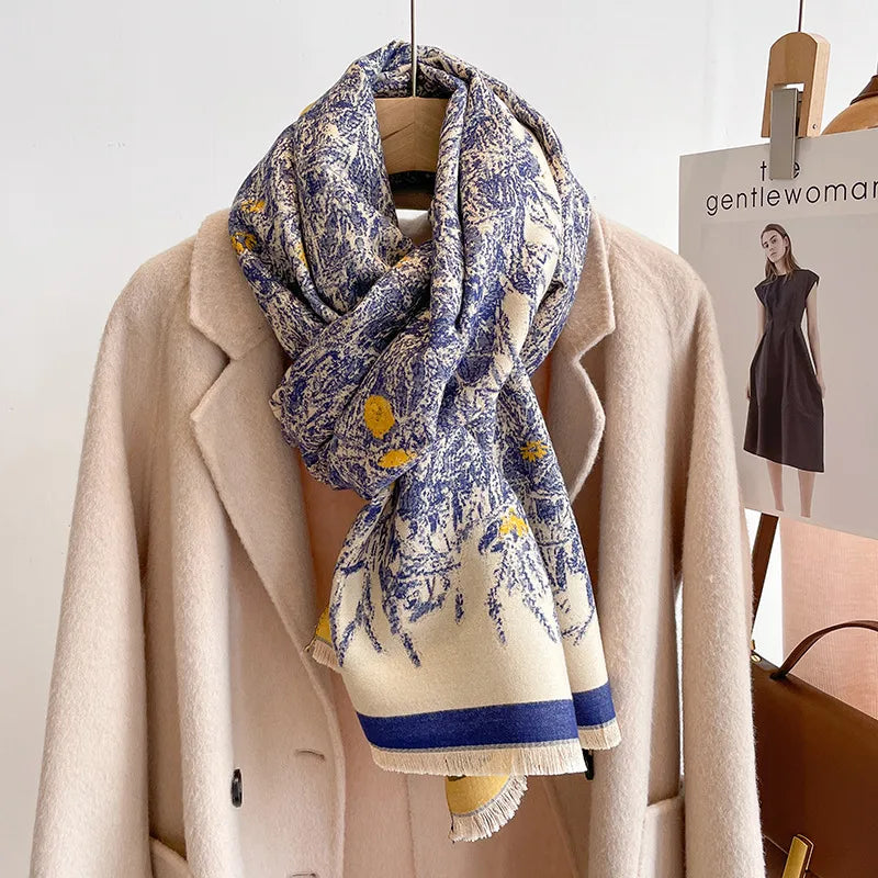 Women's Retro Sweet Color Block Rayon Scarf