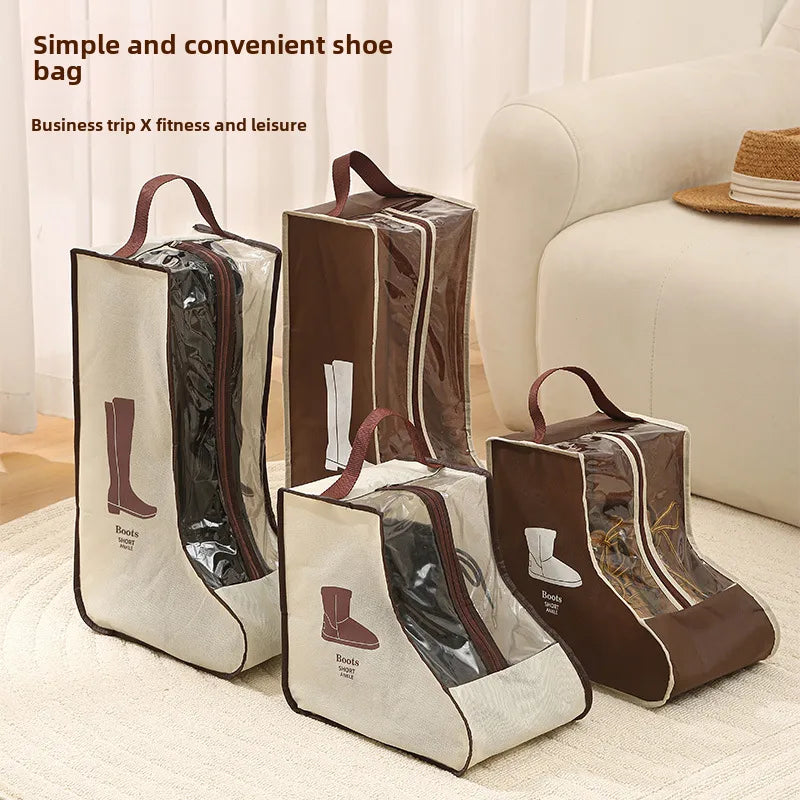New shoes storage bag shoes thickened non-woven boots short boots storage shoes bag home shoes storage artifact