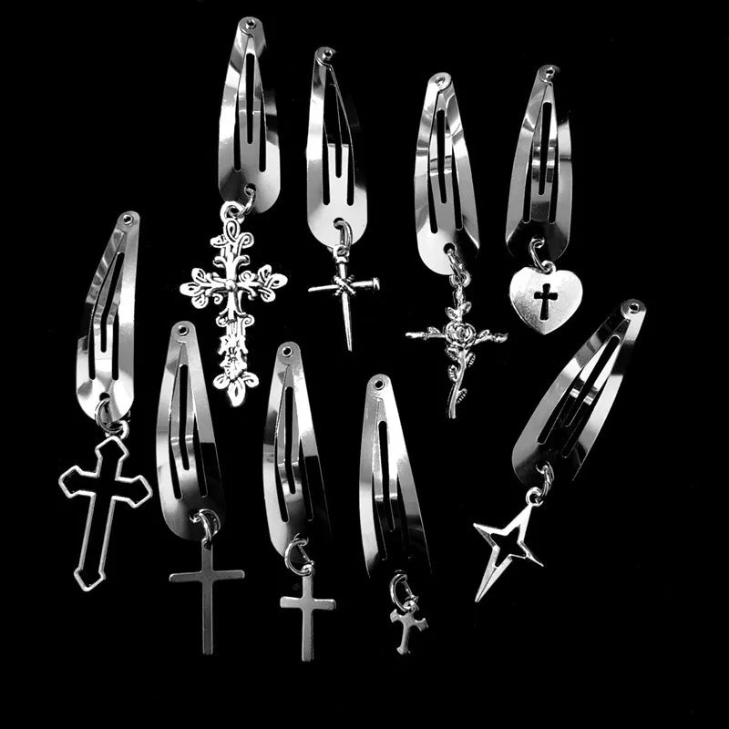 IG Style Classic Style Women's Cross Alloy Charm Hair Clips