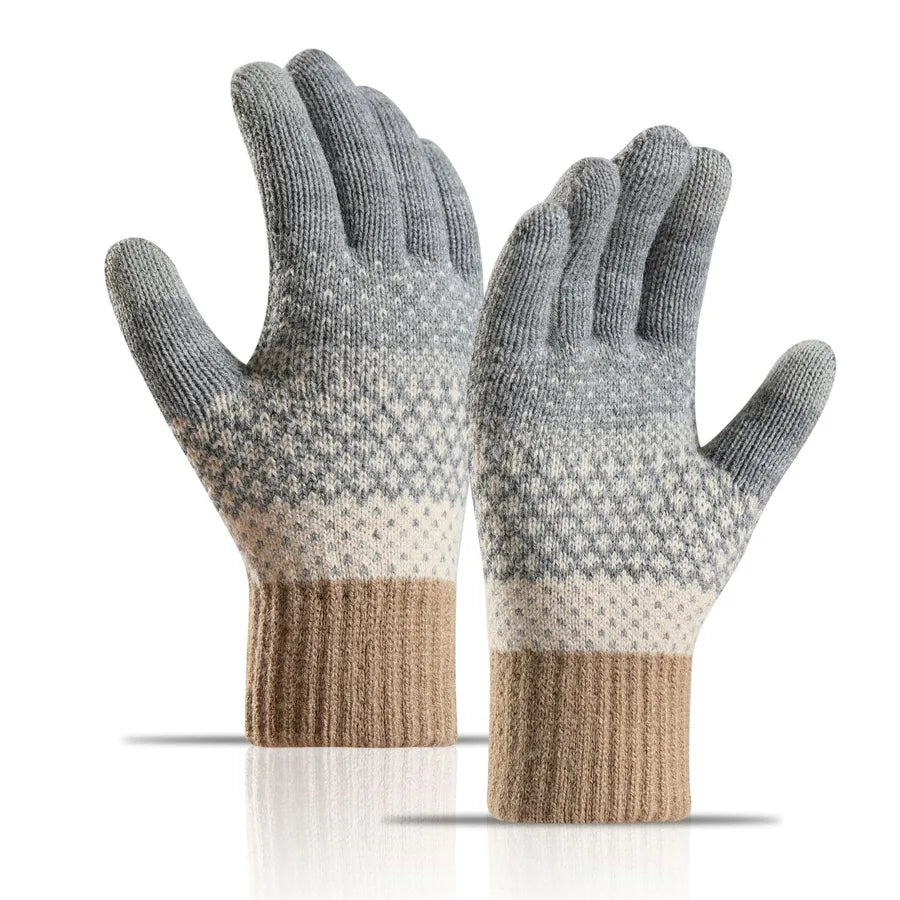 women's elegant classic style color block gloves 1 pair