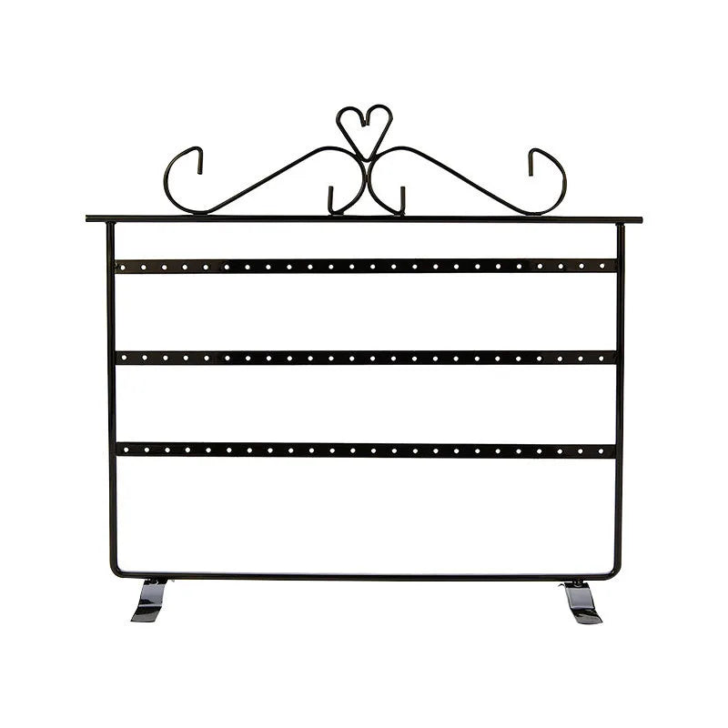hot-selling three-tier iron display rack double-sided earring storage rack wholesale nihaodropshipping